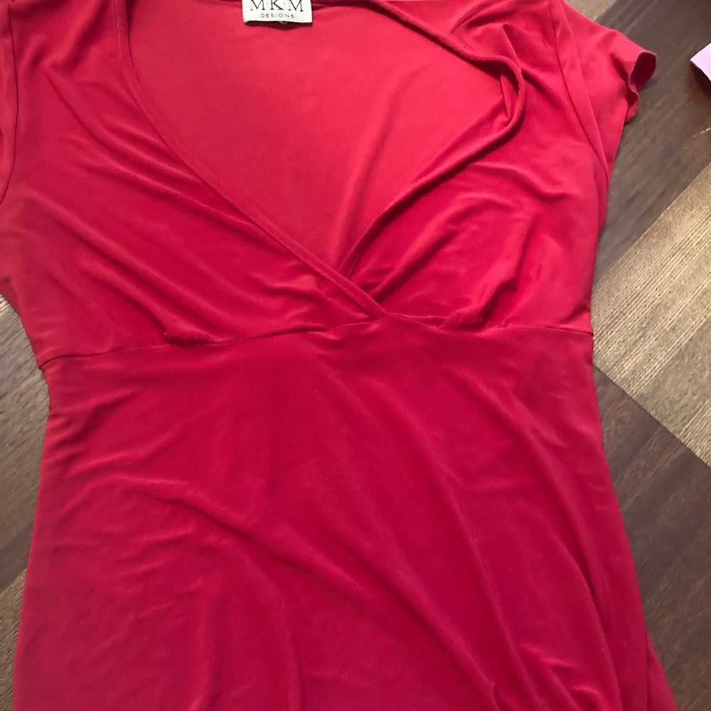 Red blouse